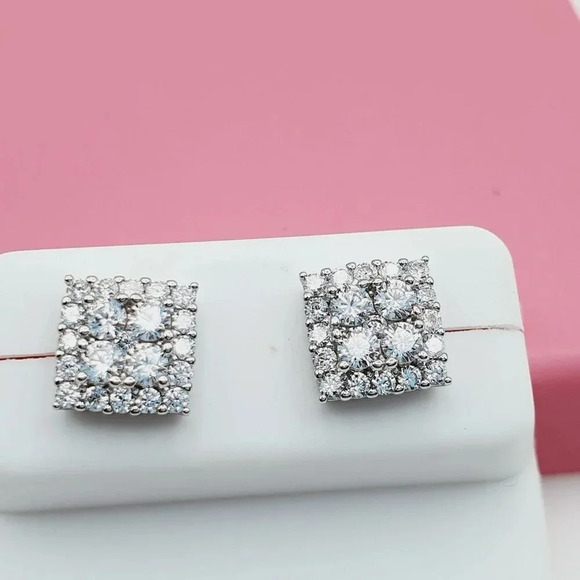 925 Sterling Silver Cubic Zirconia Earrings, U19254549 - Picture 7 of 11